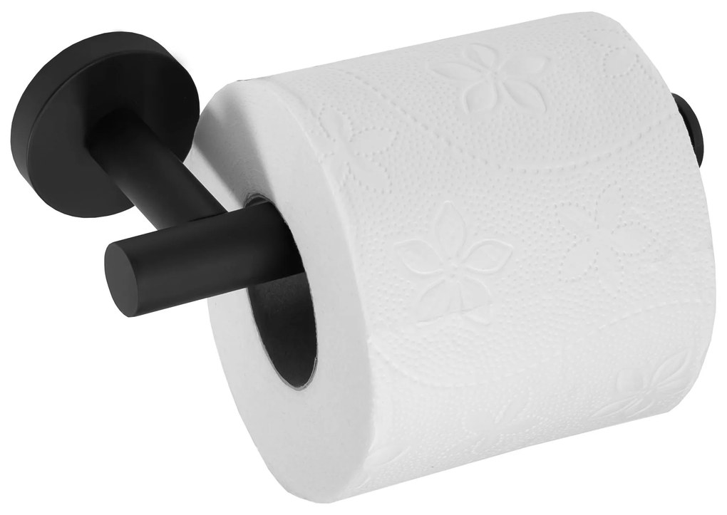 Falra szerelhető wc papír tartó Black 322231C