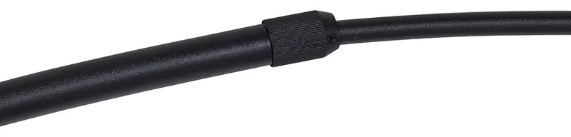 Modern íves állólámpa fekete - XXL