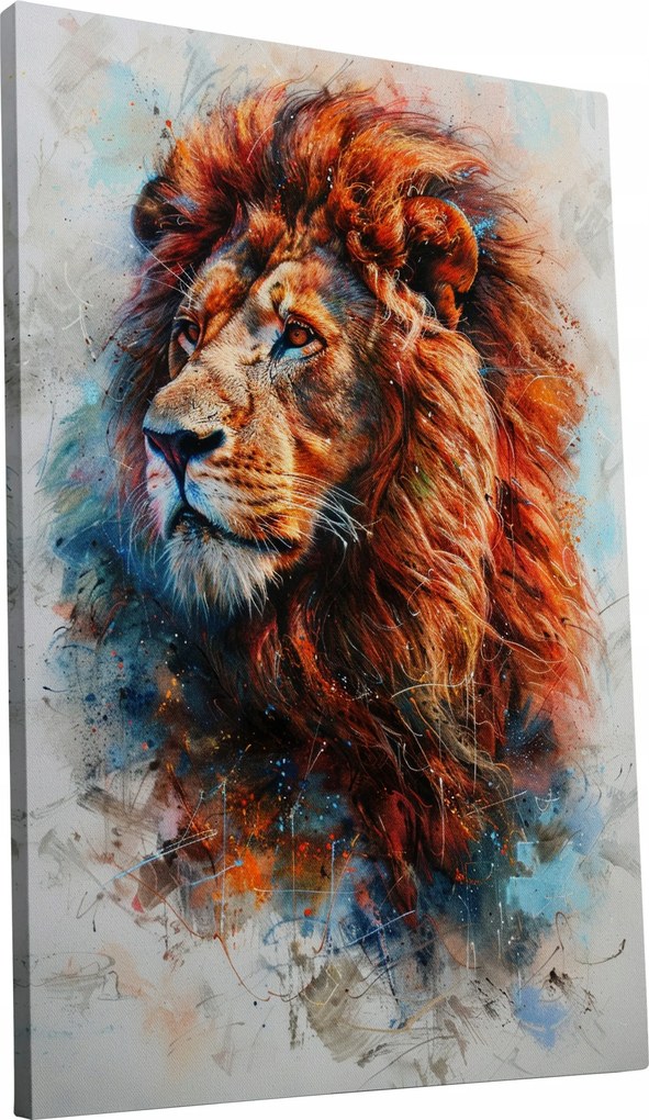 Vászonkép Színes Oroszlán modern stílusú otthon nappali szoba 60x90