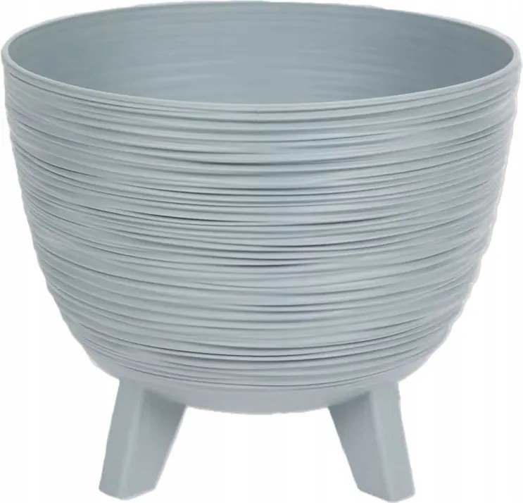 Virágcserép Lábakon, Kettős Aljzattal, Házba, Kertbe, Szürke, 23X19