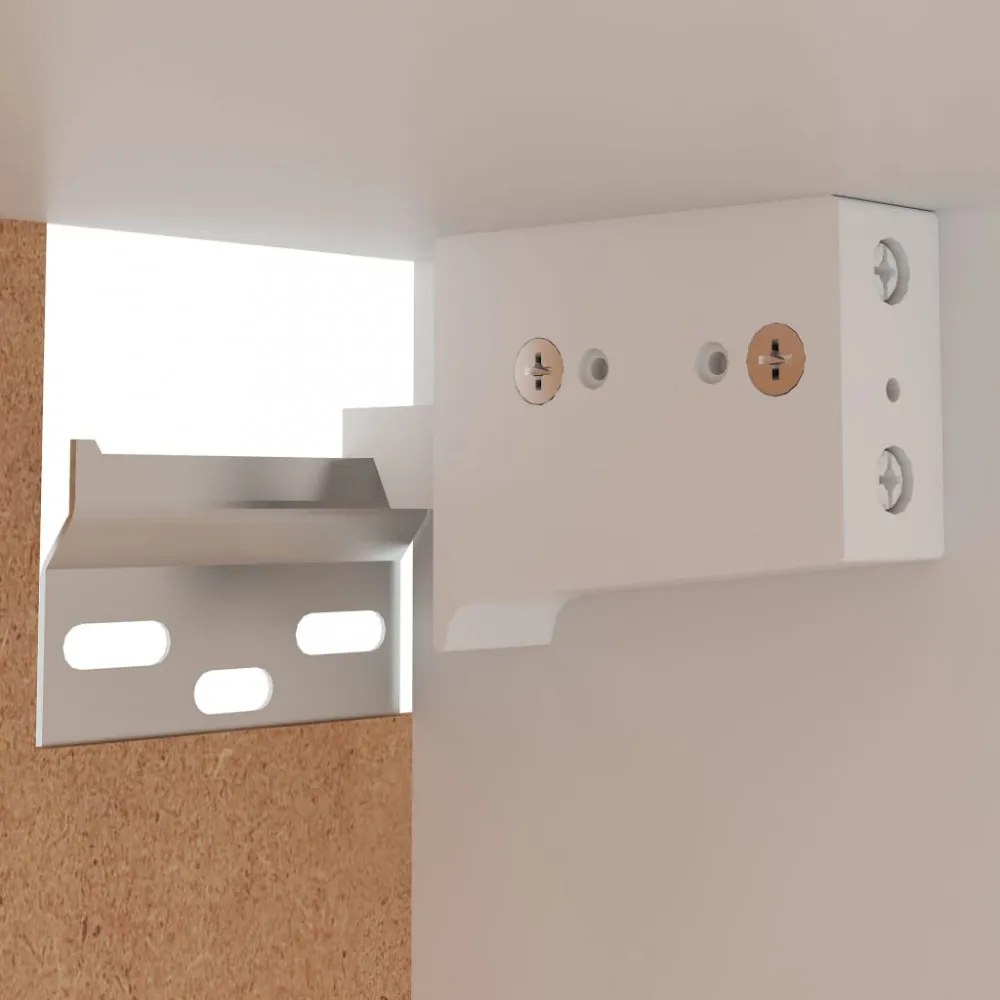 “Lyon” fekete szerelt fa függő szekrény 39,5 x 31 x 60 cm