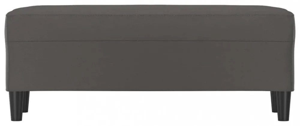 vidaXL szürke műbőr pad 100 x 35 x 41 cm