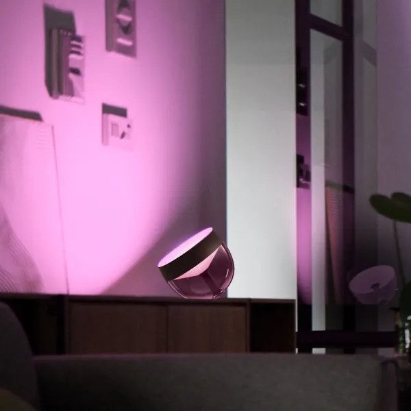 Philips Hue IRIS LED RGB asztali lámpa, állítható fényerő, 8,2W, fekete