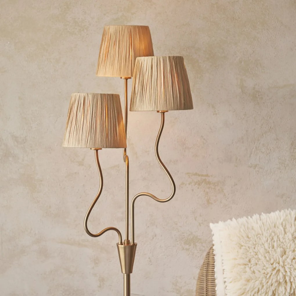 Endon glamour modern állólámpa wriggle antik sárgaréz end114222