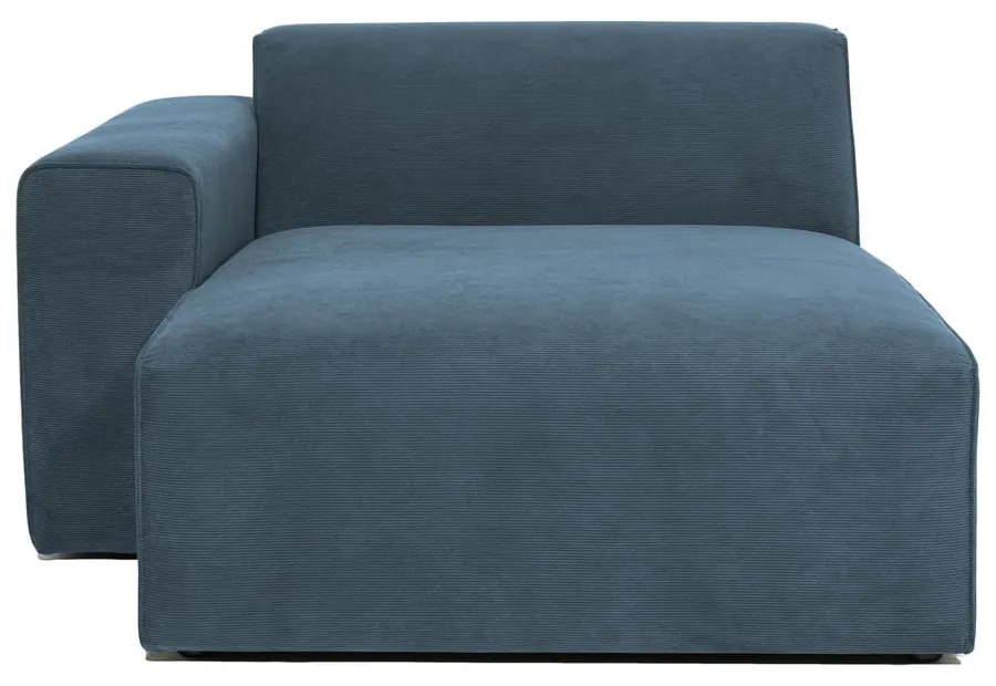 Kék kordbársony kanapé modul (bal oldali) Sting – Scandic