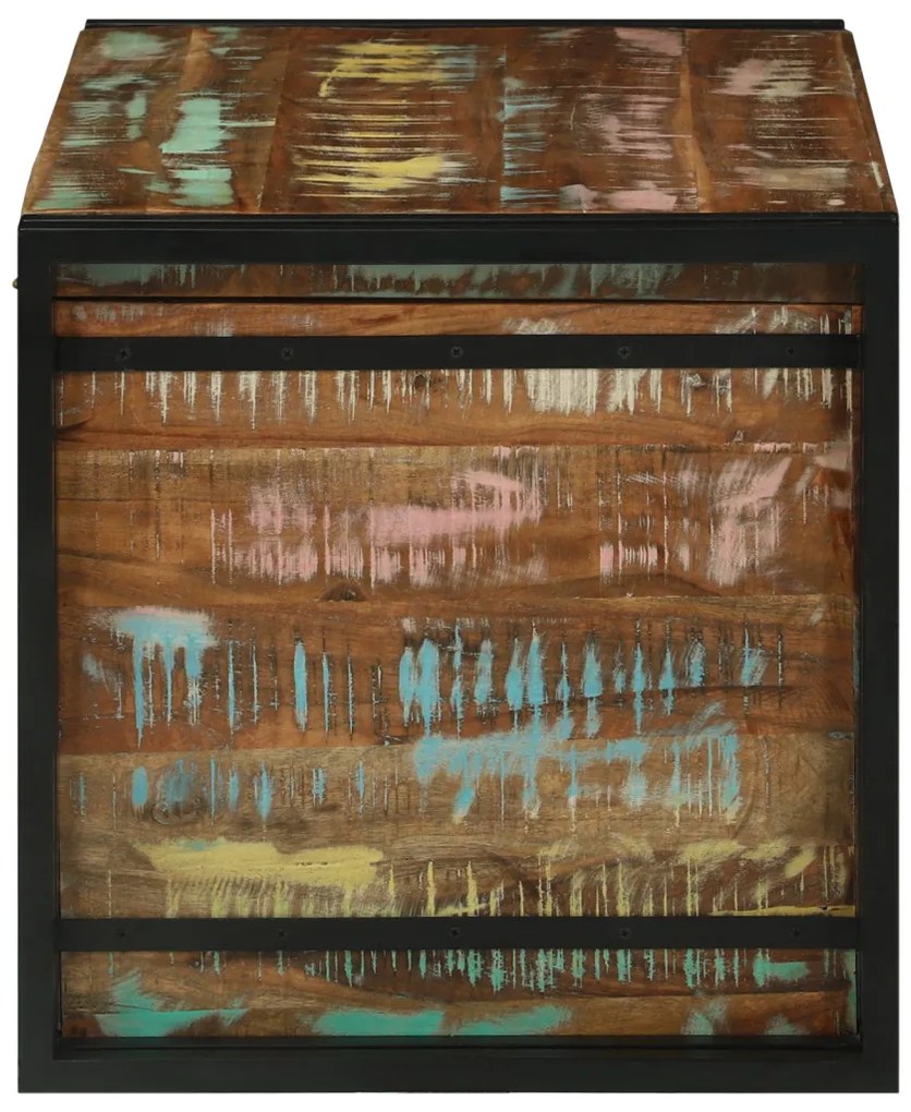 Tarka Tárolódoboz 80 x 50 x 50 cm - Tömör újrahasznosított fa