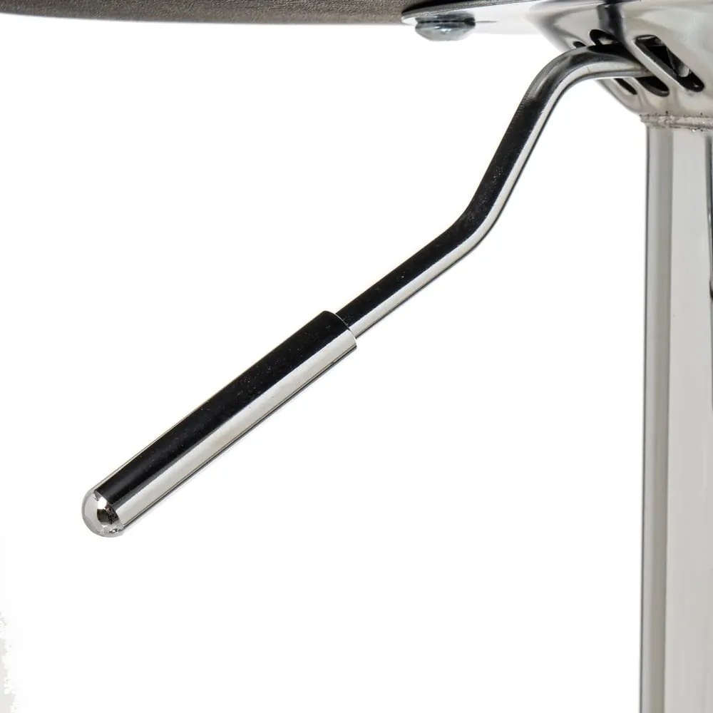 Fekete kárpitozott állítható magasságú bárszék szett 2 db-os (ülésmagasság 73 cm) – Casa Selección