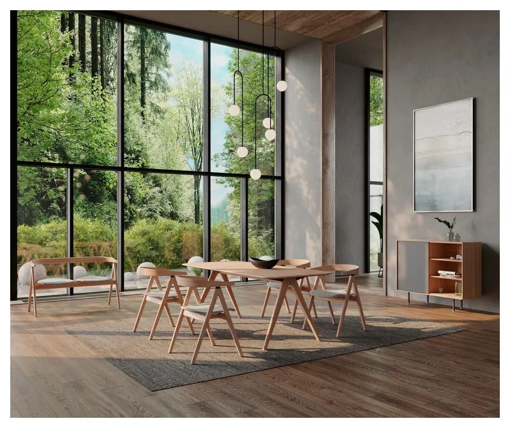 Fekete-barna tölgyfa étkezőszék Ava – Gazzda