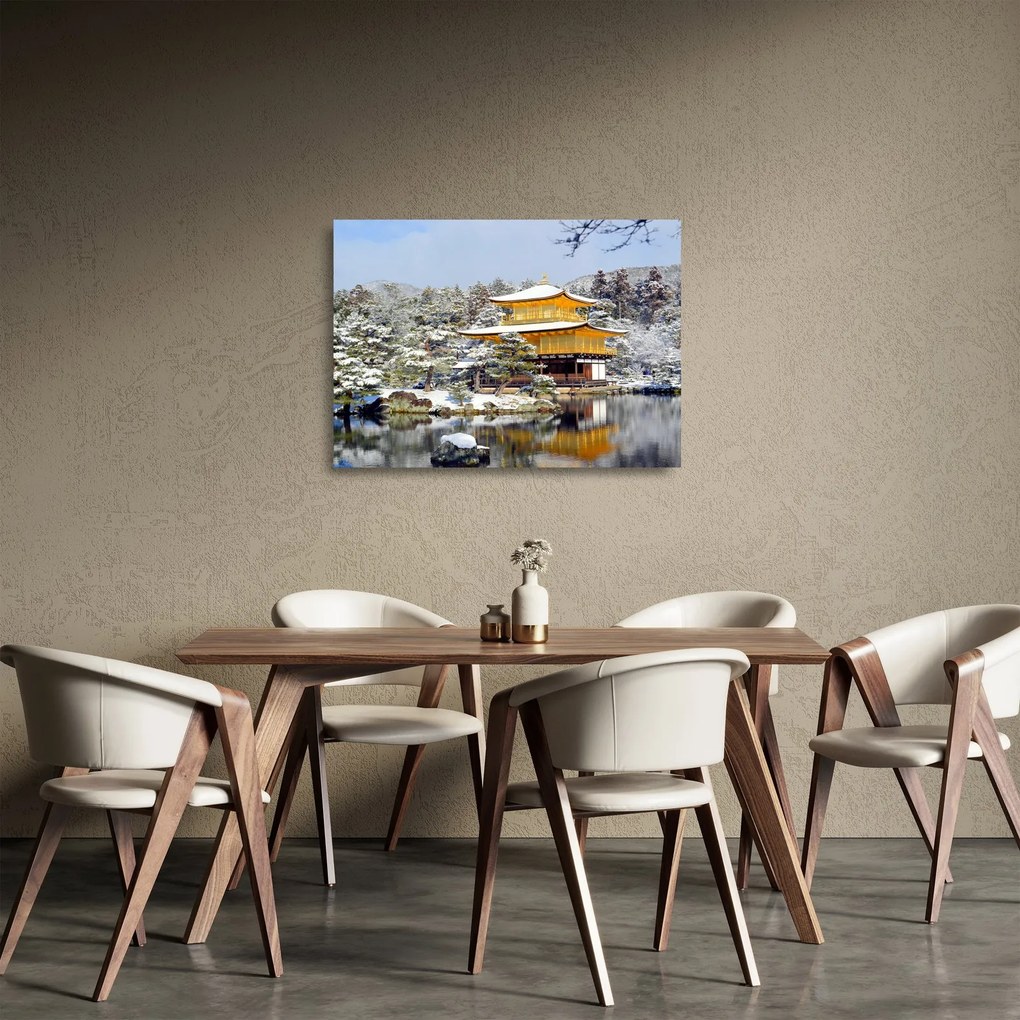 Üveg kép - Kinkakuji, Japán (70x50 cm)