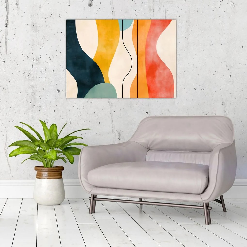 Kép - Minimalista színes illusztráció II. (70x50 cm)