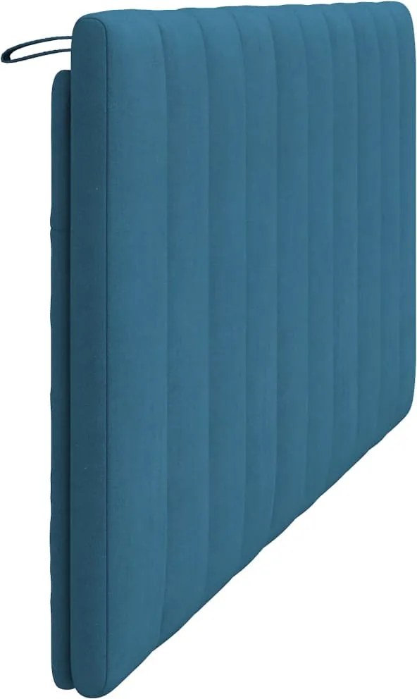 kék bársony fejtámla párna Hanko 180 cm