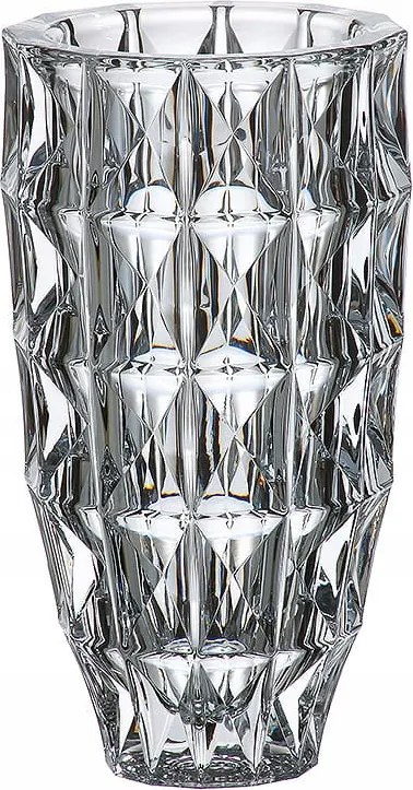 Bohemia Diamond Üvegváza Virágoknak 28 cm Modern Dekoratív Váza