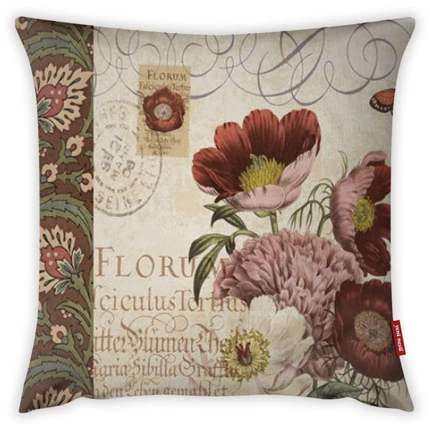 Maseto Flowers Rusto Dos párnahuzat, 43 x 43 cm - Vitaus