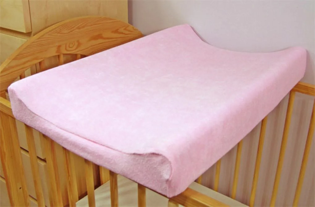 Baby Nellys Frottír huzat pelenkázó alátéthez, 60cm x 80cm - rózsaszín