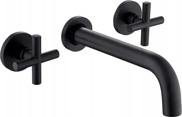 Rea Exit - Fal alatti mosdócsaptelep, fekete, REA-B8000