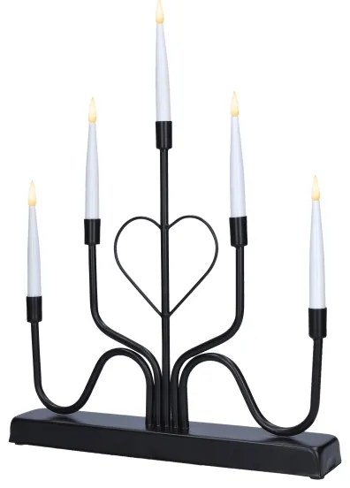 Brilagi - LED karácsonyi gyertyatartó LED/2xAA fekete