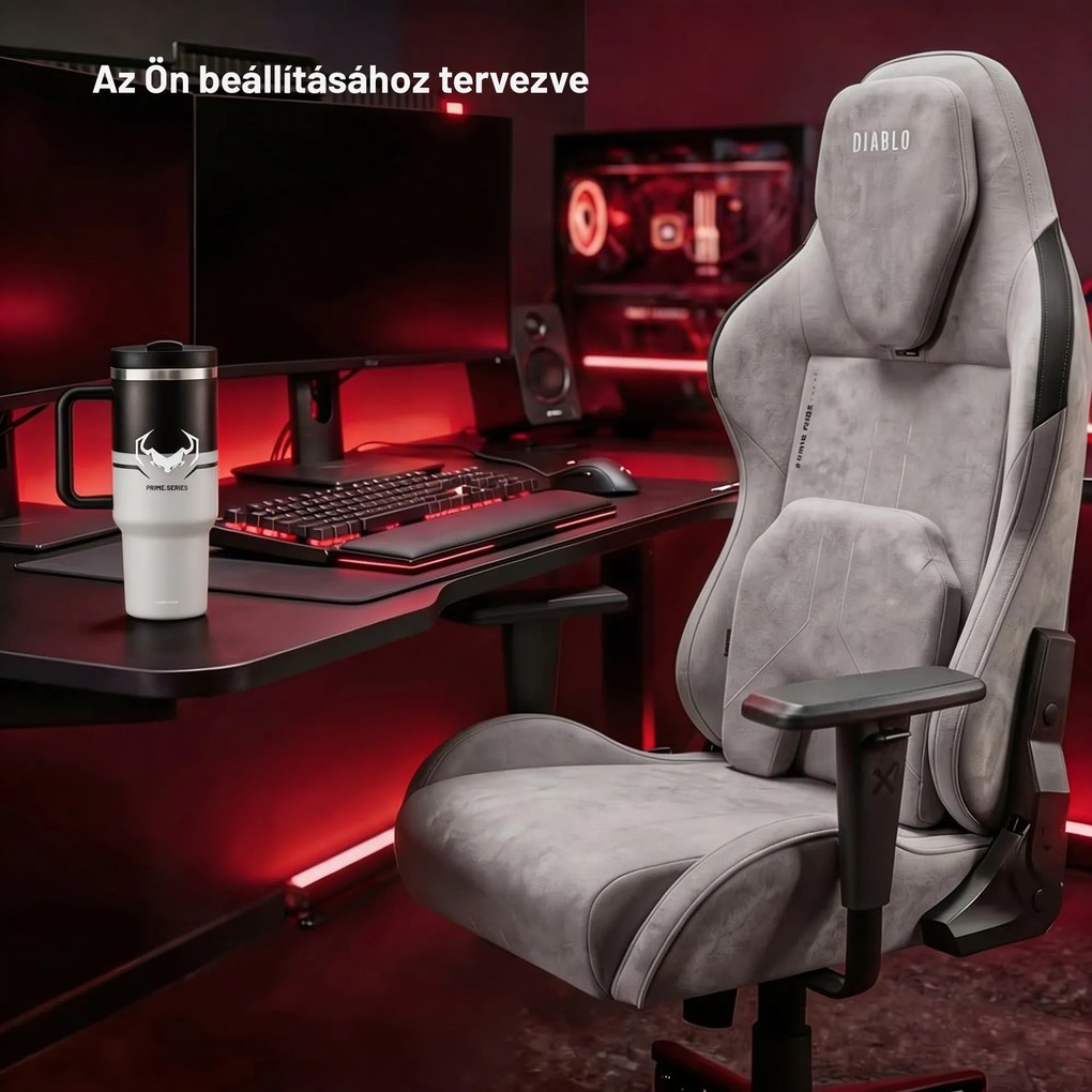 Hőszigetelt bögre szürke: Diablo Chairs Nightwolf Moon