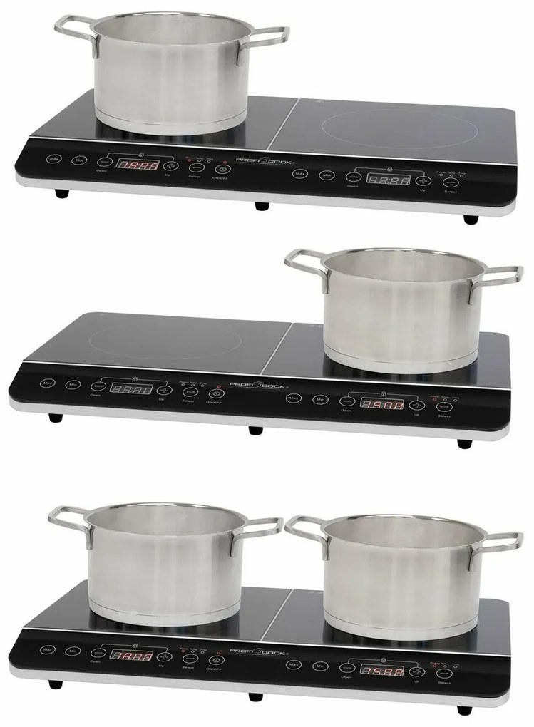 ProfiCook DKI 1067 kétzónás indukciós főzőlap