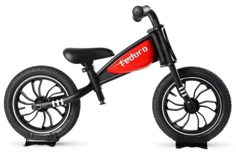 QPlay - Tolós bicikli FEDURO fekete/piros