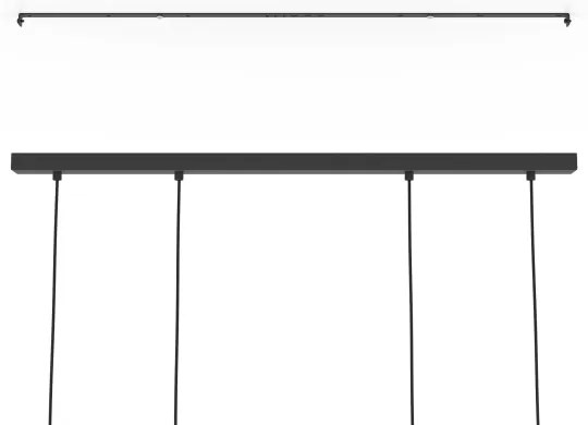 Eglo 390164 - Csillár zsinóron CIDRAZ 4xE27/40W/230V fekete/barna
