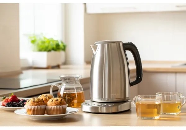 Sencor - Vízforraló hőszabályozással 1,7 l 2200W/230V rozsdamentes acél