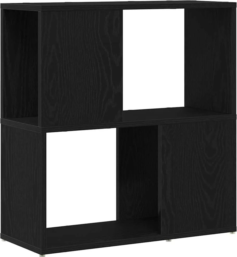 vidaXL TV szekrény garnitúra Fekete 60 x 24 x 63 cm Faanyag