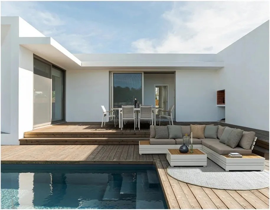 Fehér fém kerti szék Heta – Bizzotto