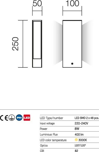REDO 9469 TWIN Modern Kültéri Állólámpa LED IP65