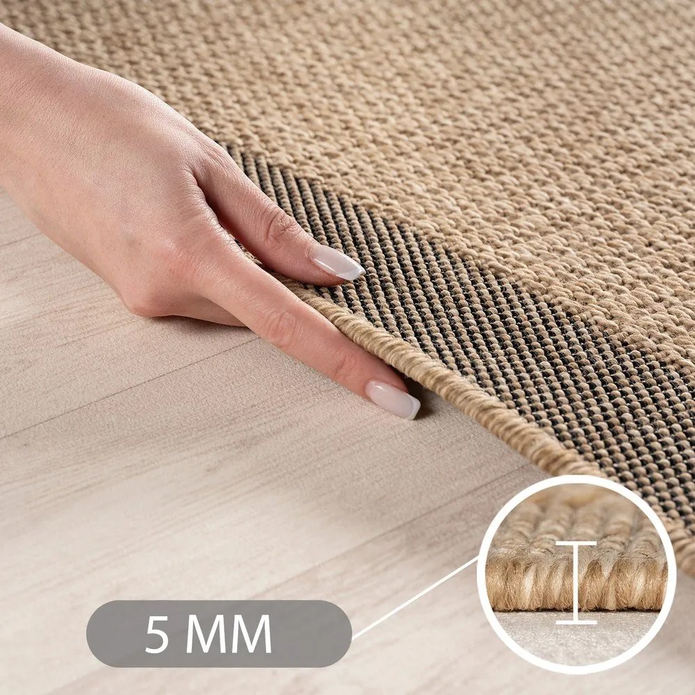 Barna kültéri-beltéri szőnyeg 80x150 cm Timber 1402 – Ayyildiz Carpets