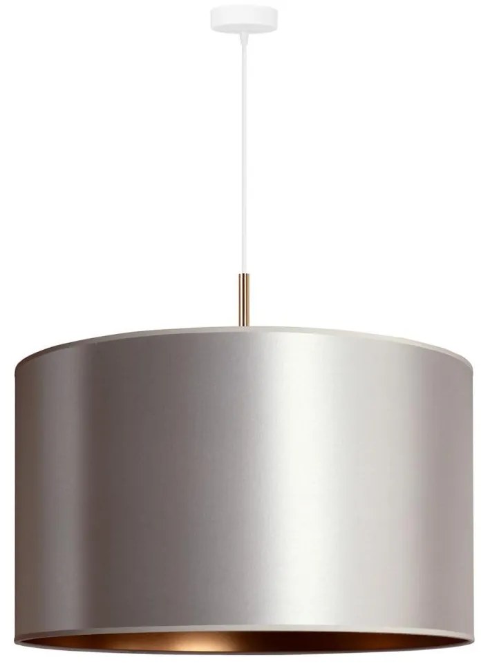 Duolla - Csillár zsinóron CANNES 1xE27/15W/230V á. 50 cm ezüst/réz