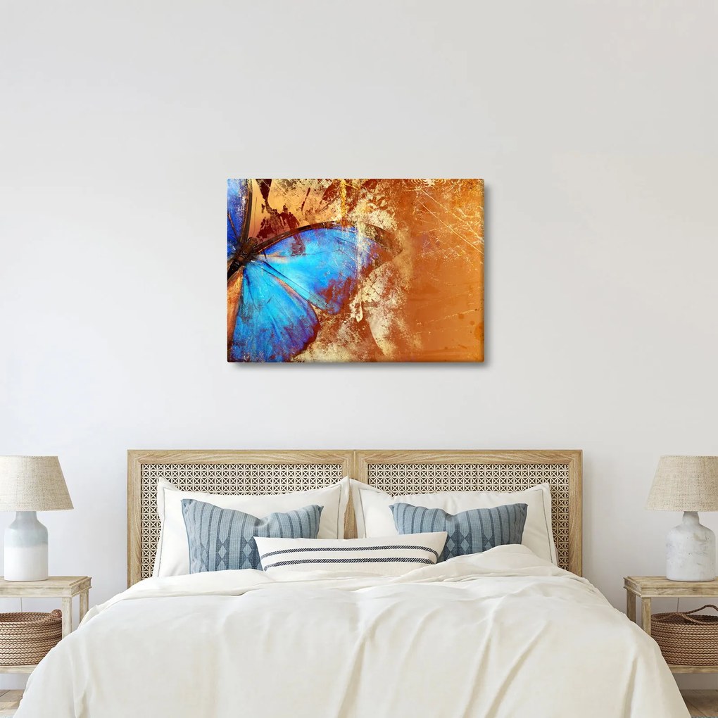 Kép - Kék pillangó (70x50 cm)
