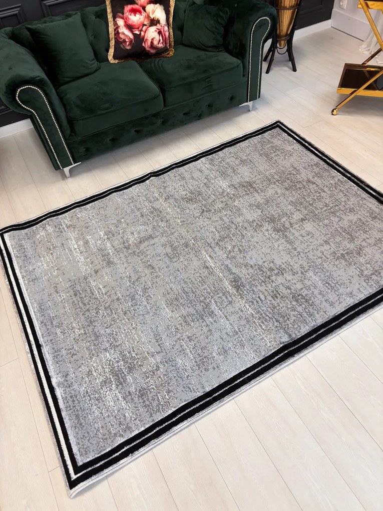 Toscana 352 Szürke, fekete vonallal 120x170 cm