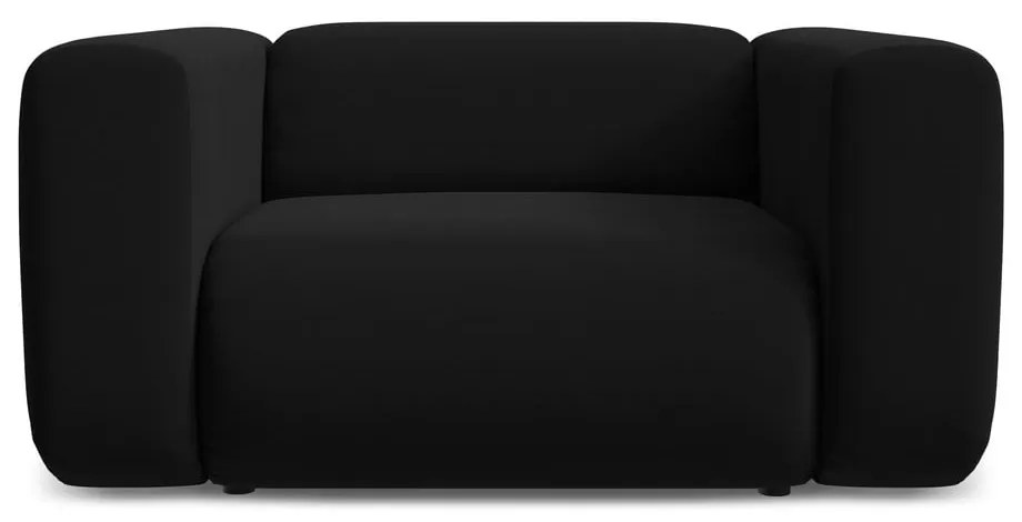 Fekete bársony fotel Ekahi – Makamii