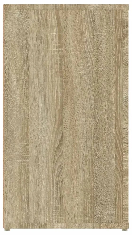 sonoma tölgy színű szerelt fa tálalóasztal 100x33x59,5 cm