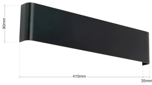 Orion - LED fali lámpatest ACCENT LED/14W/230V fekete