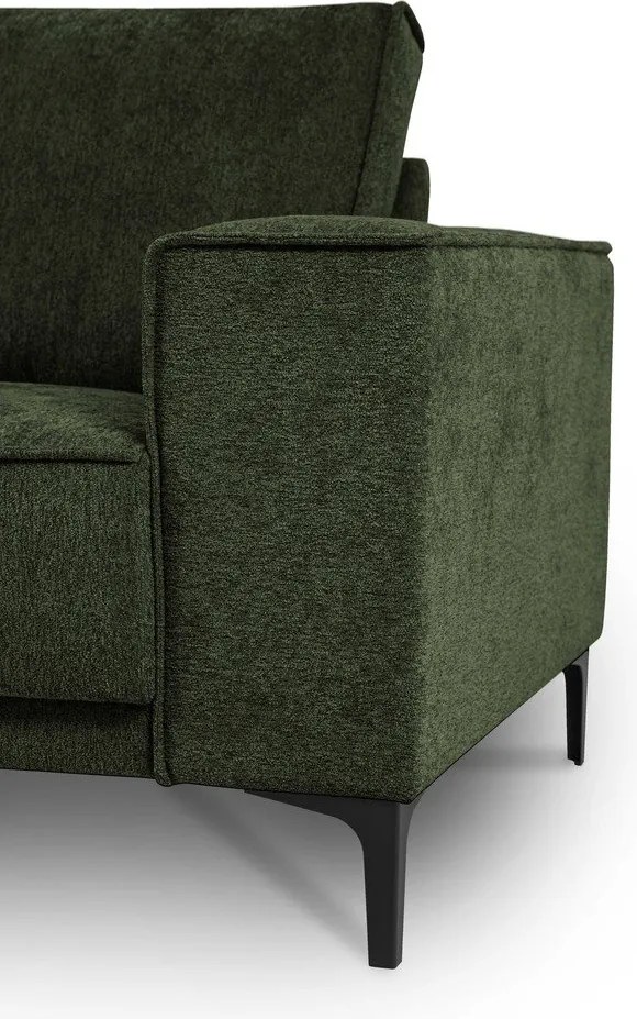 Zöld zsenília sarokkanapé (bal oldali-L alakú) Copenhagen – Scandic