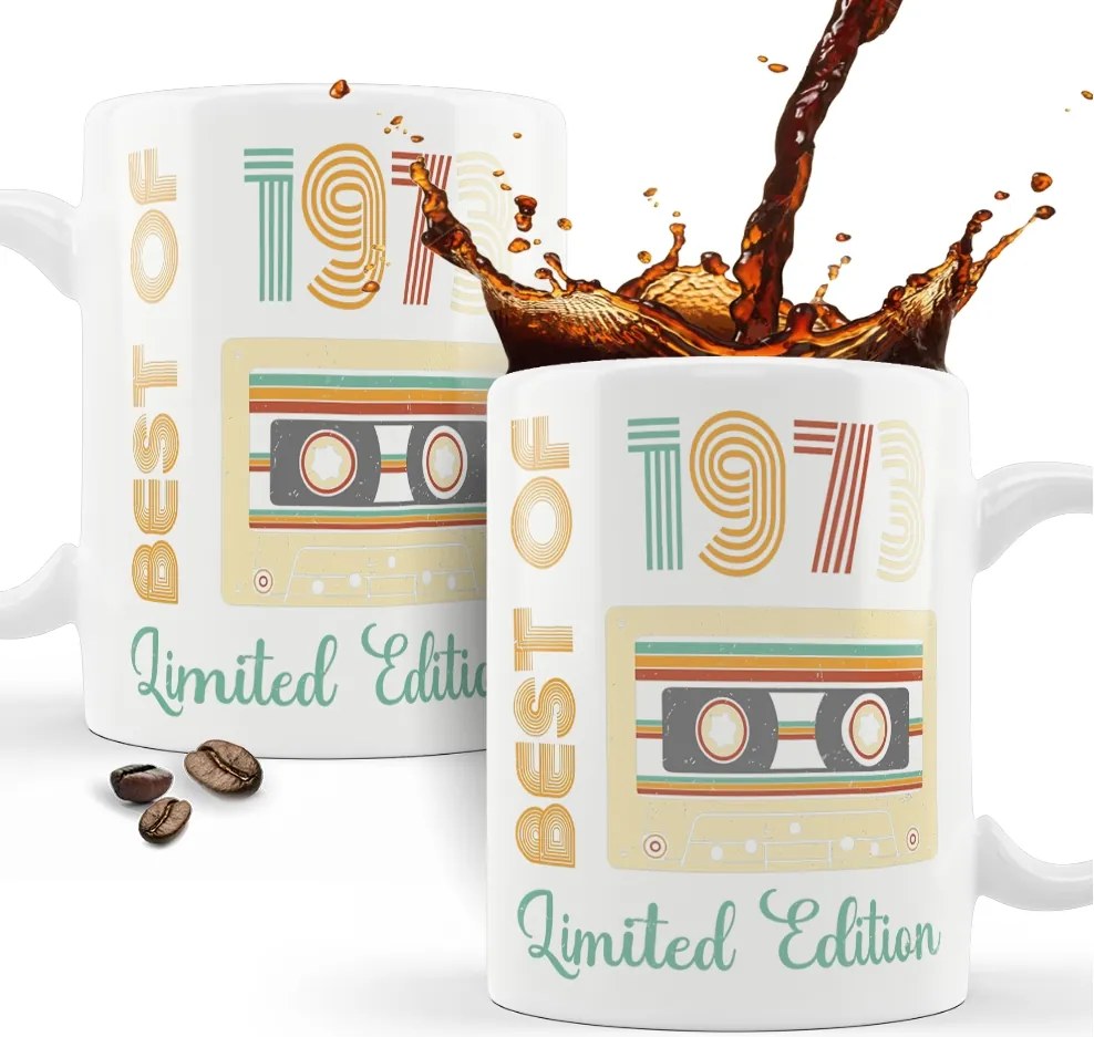 Bögre 50. Születésnapra születésnapi ajándék Limited Edition