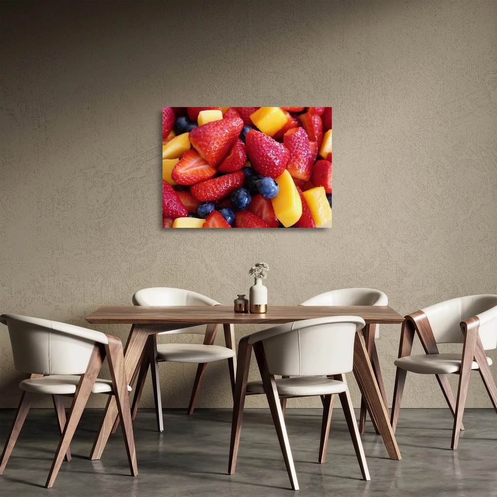 Gyümölcs kép (üvegen) (70x50 cm)