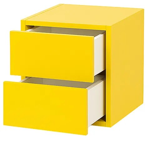 Boxie 2 fiókos fali szekrény 40x40x37 cm sárga
