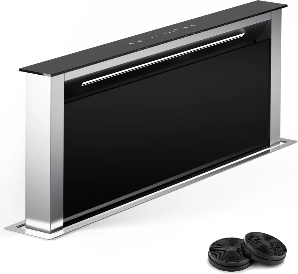 Klarstein Royal Flush Eco 75, páraelszívó, 75 cm, 650 m³/h, EEK A++, aktívszén szűrőkkel együtt