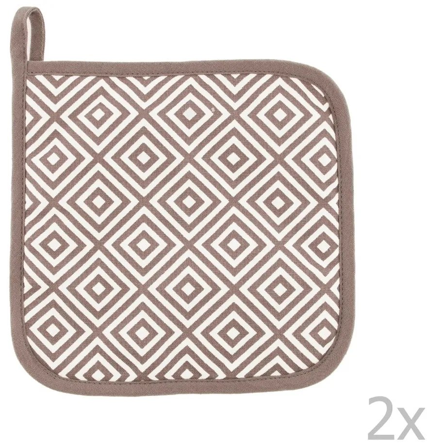 Pamut edényfogó szett 2 db-os Geo – Tiseco Home Studio