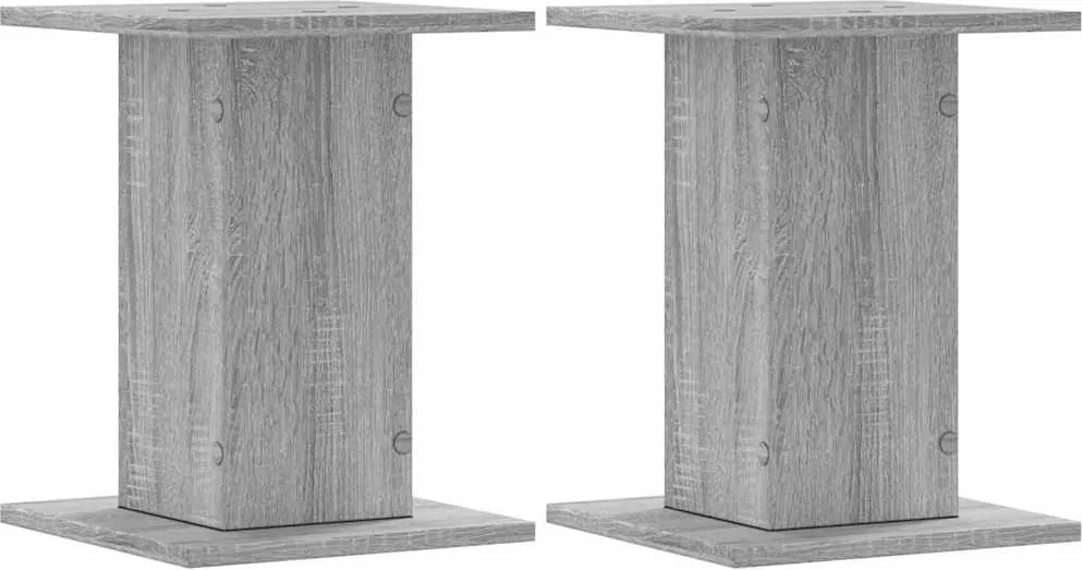vidaXL 2 db szürke sonoma szerelt fa hangszóróállvány 30 x 30 x 40 cm