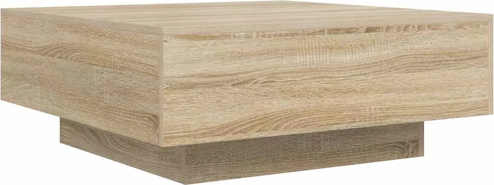 vidaXL sonoma tölgy színű szerelt fa dohányzóasztal 80 x 80 x 31 cm