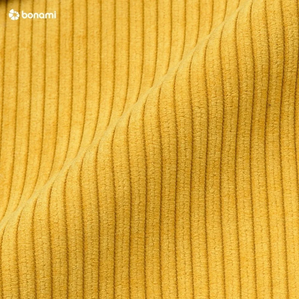 Sárga kordbársony kinyitható kanapé 244 cm Base – Karup Design