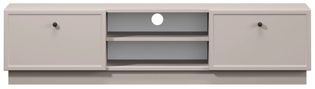 Lorini TV-szekrény 150 cm fiókokkal - kasmír / fekete fogantyúk
