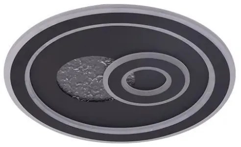 LED Dimmelhető mennyezeti lámpa LED/95W/230V fekete + távirányítás