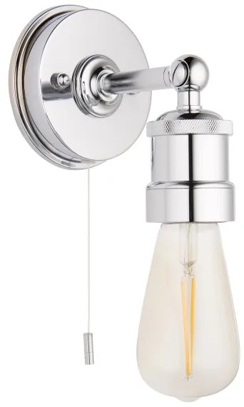 Endon 95505 -Fürdőszobai fali lámpatest MILLER 1xE27/6W/230V IP44 fényes króm