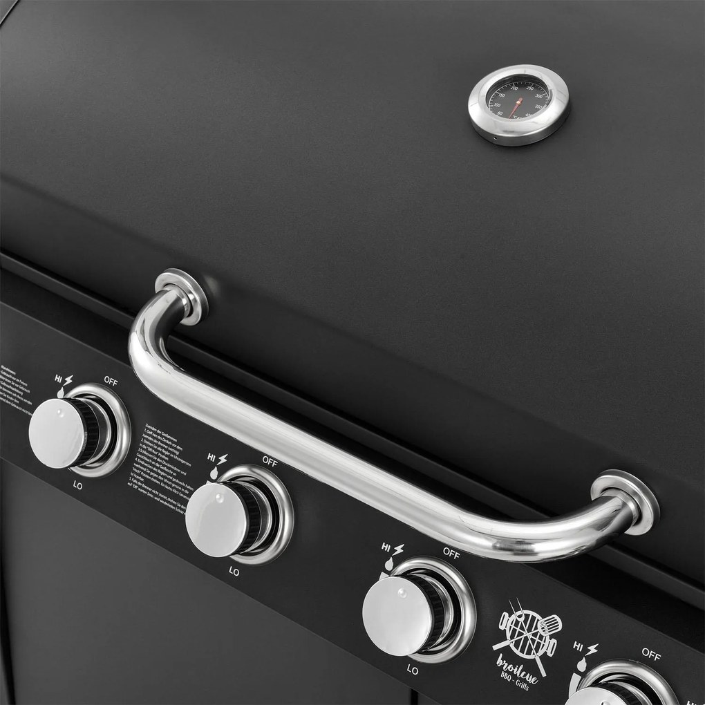 BBQ gázgrill ,,Kalifornia" 6 gázégővel + 1 oldalsó gázégő