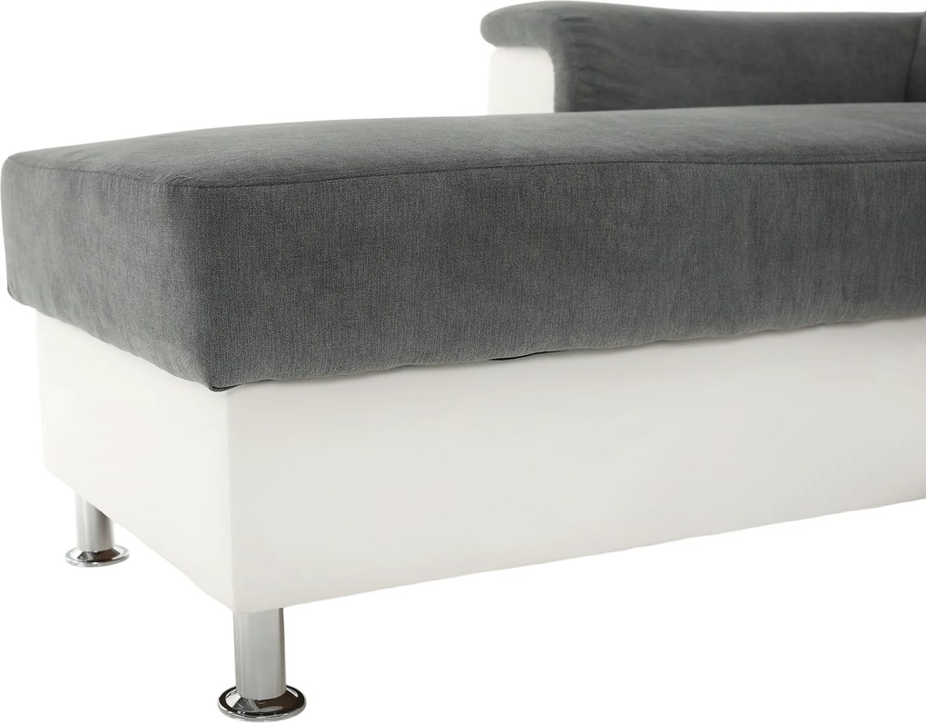 Kissarok, textilbőr fehér/szövet szürke, balos, SANTIAGO