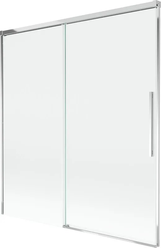 Mexen Rox kétszárnyú, toló fürdőkádparaván 150 x 150 cm, átlátszó, króm - 8C9-150-001-01-00